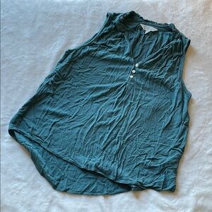 Market & Spruce Sleeveless Blue Blouse